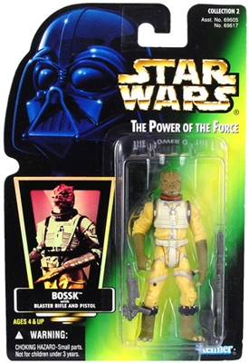 Star Wars Action Figure - Bossk with Blaster Rifle and Pistol - Hologram