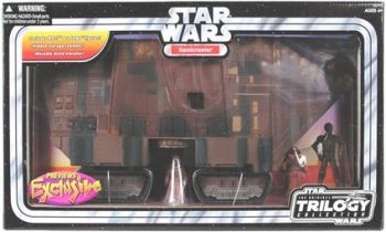 1126932897.jpg Star Wars Vehicle - Sandcrawler with 2 Jawas and RA-7 - Very Rare