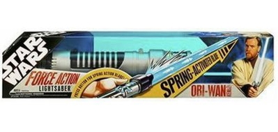 1131752628.jpg Star Wars Obi Wan Kenobi Force Action Lightsaber - Blue - Light - Sound - Trigger