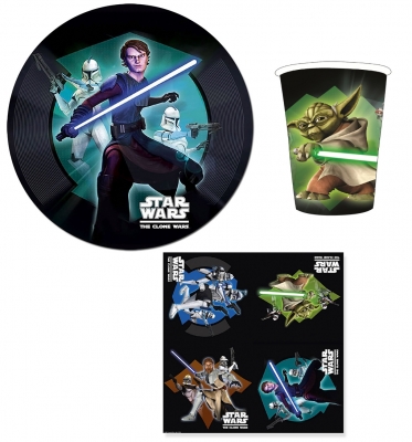 1138122849.jpg Star Wars Party Supplies Bundle - Cups Plates and Napkins