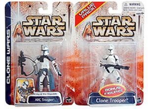 Star Wars Action Figure - Clone Wars Value Pack - ARC Trooper with bonus Clone Trooper - Limited Edition