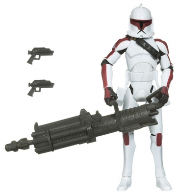 1213519107.jpg Star Wars Action Figure - Clone Wars 2009 - Clone Trooper Jek with Firing Blaster Cannon