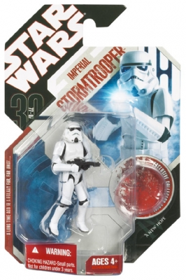 Star Wars Action Figure - Imperial Stormtrooper A New Hope with Exclusive Collector Coin - 30th Anniversary