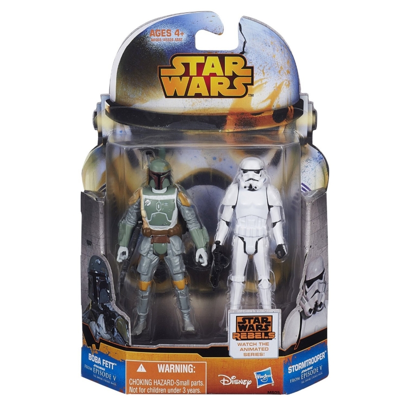 Star Wars Action Figure - Mission Series 2014 - Boba Fett and Stormtrooper