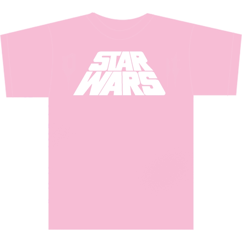1229846898.jpg Star Wars T-SHIRTS - Star Wars Logo - Pink - Adult Ladies