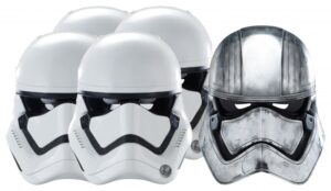 Star Wars MASKS - Character Mask Party Pack 7 - 4 x First Order Stormtrooper - 1 x Captain Phasma