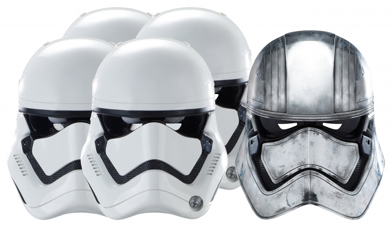 1239491780.jpg Star Wars MASKS - Character Mask Party Pack 7 - 4 x First Order Stormtrooper - 1 x Captain Phasma