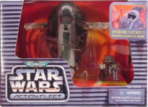 Star Wars Action Figure / Vehicle - Slave 1 featuring Boba Fett and Han Solo