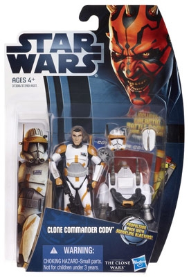 Star Wars Action Figure - Clone Commander Cody with Propulsion Pack - Clone Wars 2012