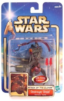 Star Wars Action Figures - Destroyer Droid Geonosis Battle - Attack of the Clones - Saga Collection