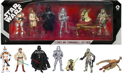 1292174617.jpg Star Wars Action Figure - 30th Anniversary Exclusive 6 Figure Gift Pack Utapau Clone Trooper Obi Wan Kenobi Darth Vader Exclusive Silver Sandtrooper Yoda and Elite Corps Clone Trooper