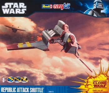 1312584638.jpg Star Wars Models - Revell Easykits Vehicles - Republic Attack Shuttle (Clone Wars)