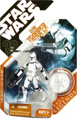 Star Wars Action Figure - Clone Trooper Attack of the Clones - Saga Legends - 30th Anniversary