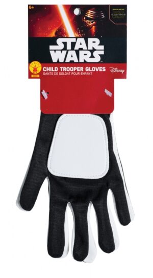 Star Wars Costume - The Force Awakens - First Order Stormtrooper Gloves - Kids