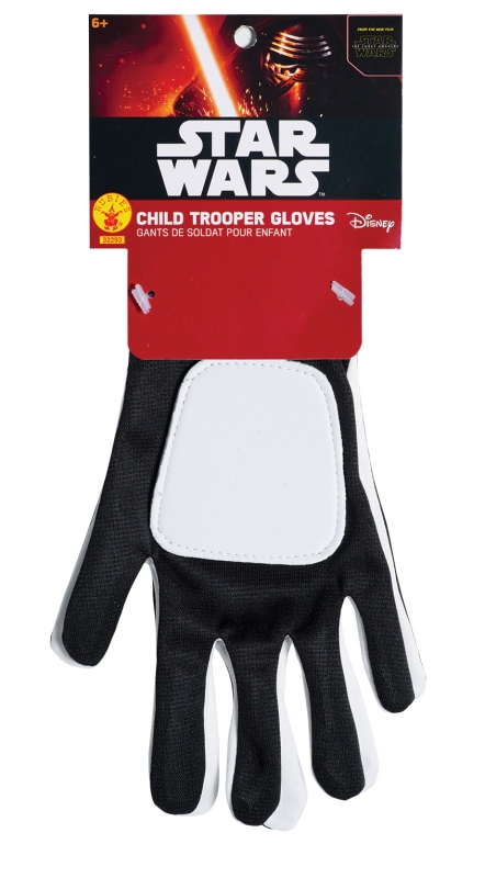 Star Wars Costume - The Force Awakens - First Order Stormtrooper Gloves - Kids