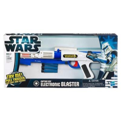 1346325860.jpg Star Wars Captain Rex Electronic Blaster with Foam Dart Firing Action