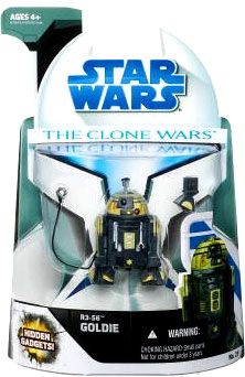 Star Wars Action Figure - Clone Wars - R3-S6 Goldie 2009