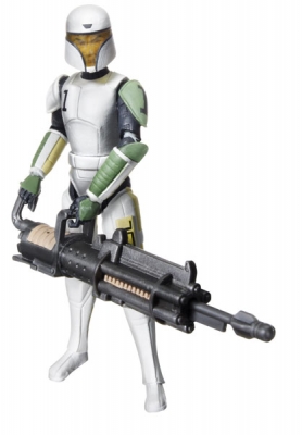 Star Wars Action Figure - Clone Wars - Hevy with Firing Cannon inc. Battle Game Card