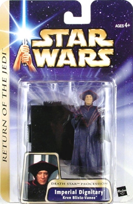 Star Wars Action Figures - Imperial Dignitary Kren Blista-Vanee Return of the Jedi Death Star Procession - Saga Collection