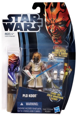 Star Wars Action Figure - Plo Koon with Cold Weather Gear - Clone Wars 2012