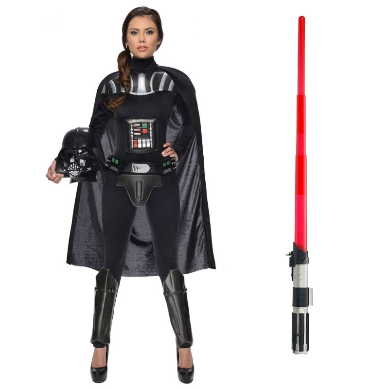 1397229700.jpg Star Wars Costume Adult Lightsaber Bundle - Ladies Darth Vader