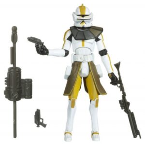 Star Wars Action Figure - Clone Wars 2009 - Commander Bly with Firing Blaster Rifle