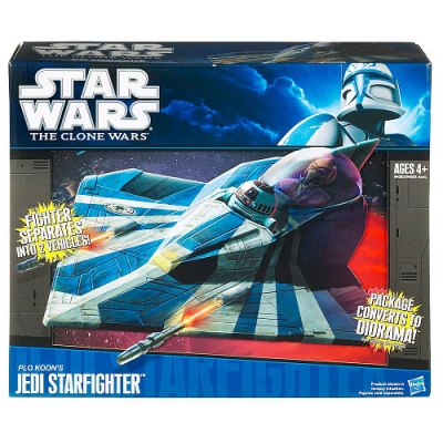 Star Wars VEHICLES - Clone Wars Plo Koon Jedi Starfighter