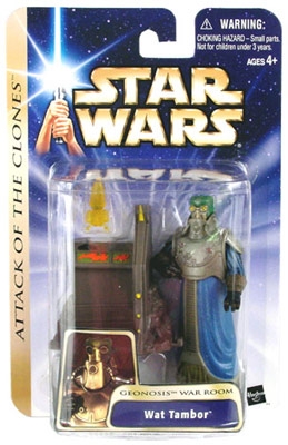 Star Wars Action Figures - Wat Tambor Geonosis War Room - Attack of the Clones - Saga Collection