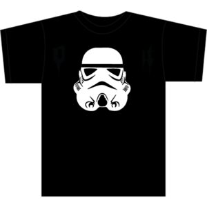 Star Wars T-SHIRTS - Stormtrooper Helmet - Black - Adult Unisex
