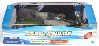 Star Wars Vehicle - A-Wing Fighter and Pilot - Return of the Jedi - Great Toy