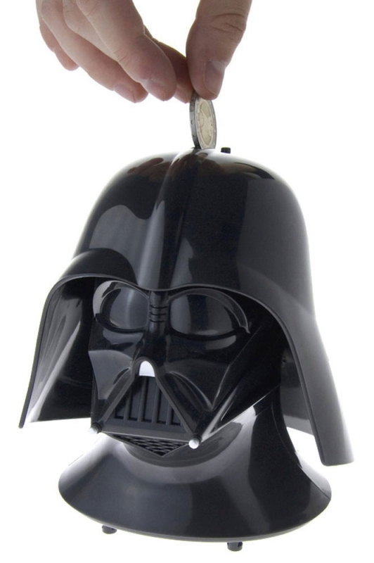 Star Wars GIFTS AND GAMES - Darth Vader Money Bank with Sound Effects