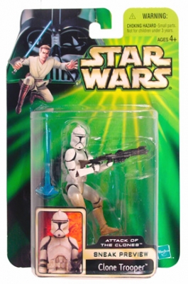 Star Wars Action Figures - Clone Trooper Sneak Preview - Power of the Jedi