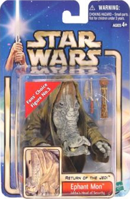 Star Wars Action Figures - Ephant Mon Jabbas Head of Security - Return of the Jedi Exclusive - Saga Collection