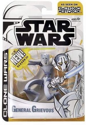 Star Wars Action Figure - Clone Wars - General Grievous - Animated Limited Edition