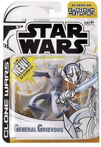 Star Wars Action Figure - Clone Wars - General Grievous - Animated Limited Edition