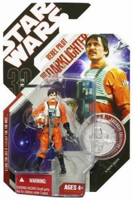 1560950628.jpg Star Wars Action Figure - Rebel Pilot Biggs Darklighter Figure A New Hope with Exclusive Collector Coin -30th Anniversary
