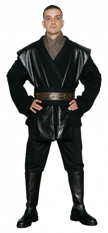 Star Wars Anakin Skywalker Sith / Jedi Costume in Black - Body Tunic Only - Replica Star Wars Costume