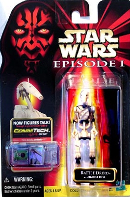 1572827579.jpg Star Wars Action Figure - Battle Droid with Blaster Rifle - Clean - Episode 1 - with CommTech Chip