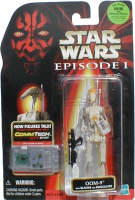 1577213181.jpg Star Wars Action Figure - OOM-9 with Blaster and Binoculars - Episode 1 - with CommTech Chip