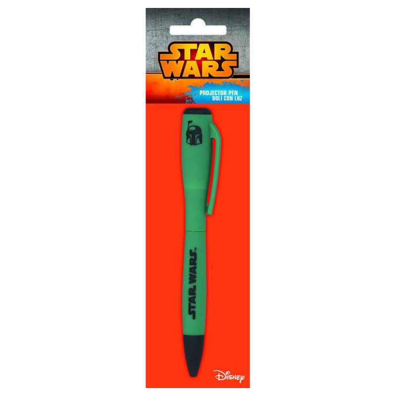 Star Wars GIFTS AND GAMES - Star Wars Pen with Light Projector Boba Fett
