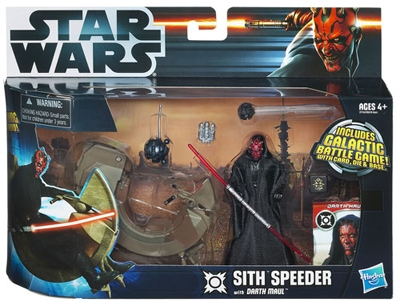 Star Wars VEHICLES - Sith Speeder with Darth Maul