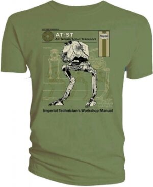 Star Wars T-SHIRTS - Haynes AT-ST Manual - Green - Unisex