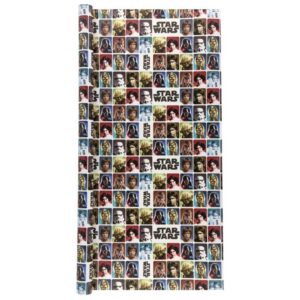 Star Wars Gift Wrap - Original Trilogy Character Squares