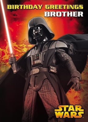 1607552428.jpg Star Wars Greeting Cards - 220 x 156mm - Star Wars - Darth Vader - Brother Sound Card - SC306