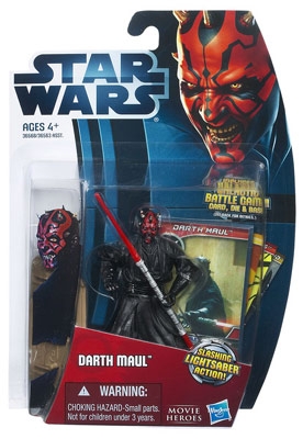 Star Wars Action Figure - Darth Maul with Slashing Lightsaber - Movie Heroes 2012