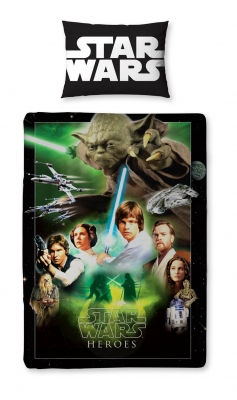 163955210.jpg Star Wars BEDDING - Star Wars Saga Reversible Single Panel Duvet Set