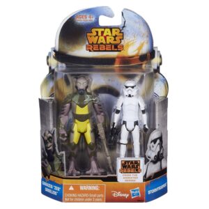 Star Wars Action Figure - Mission Series 2014 - Garazeb Zeb Orrelios and Stormtrooper