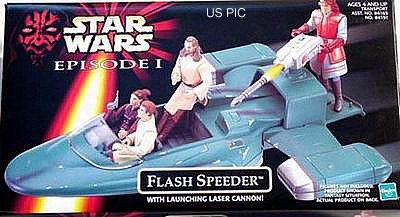 1665234820.jpg Star Wars Action Figure - Star Wars Episode 1 Flash Speeder with Launching Laser Cannon