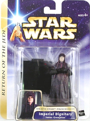 Star Wars Action Figures - Imperial Dignitary Janus Greejatus - Return of the Jedi Death Star Procession - Saga Collection