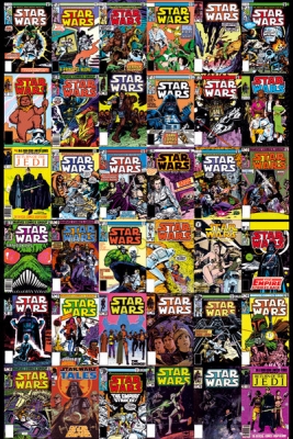 ONLY £6.99 - Star Wars Poster - Star Wars Comic Covers - 61 x 91.5cm - FP2894